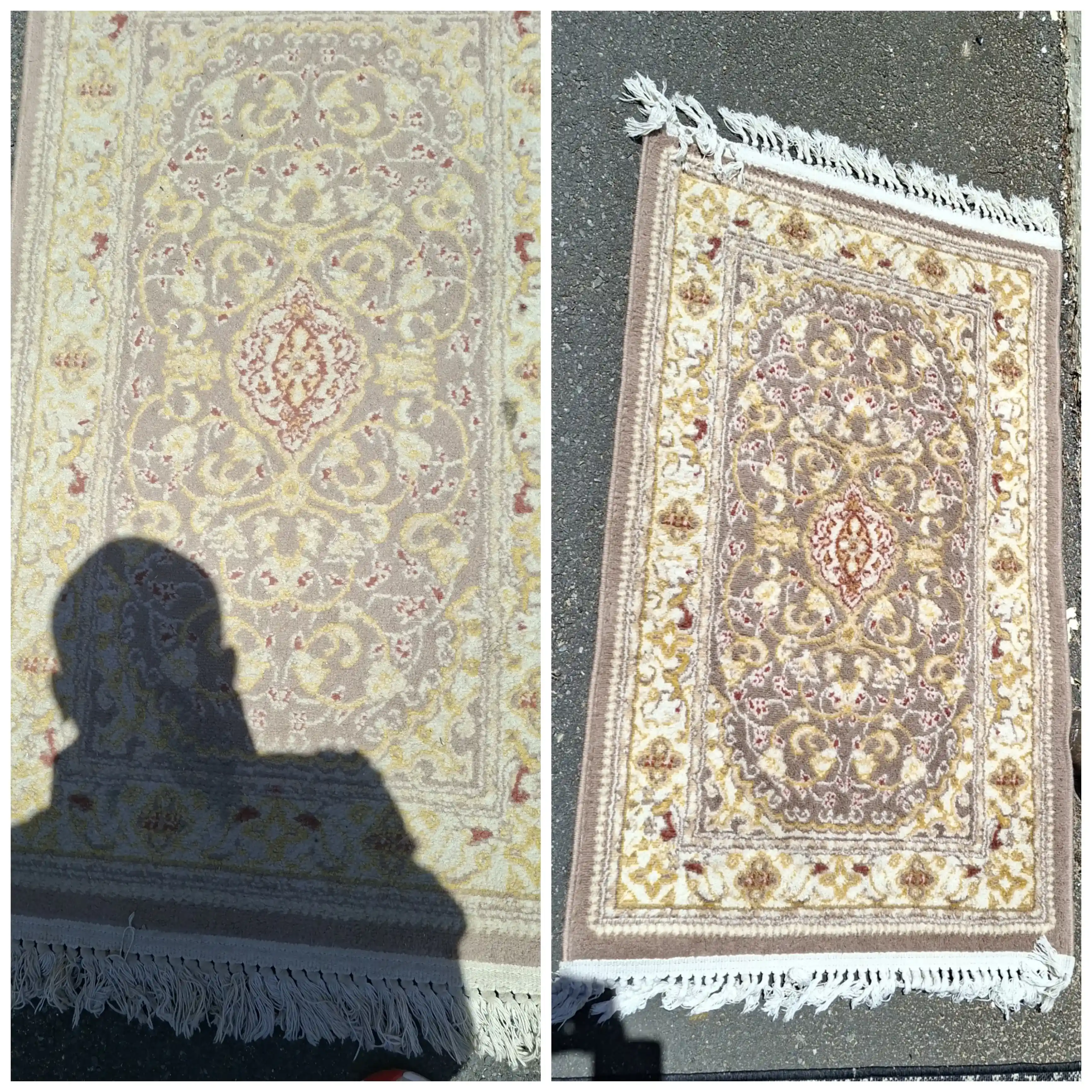 Carpet cleaning before after